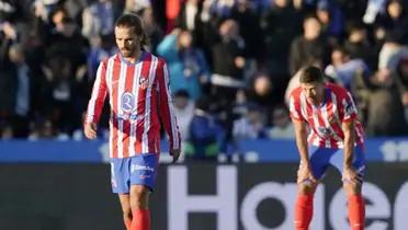 Griezmann se deshizo de un jugador del Leganés que le estaba agarrando de una manera peculiar