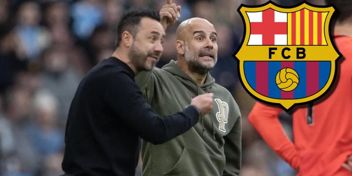 Guardiola lo ve como sucesor de Xavi en el Barca y De Zerbi ya dio una respuesta