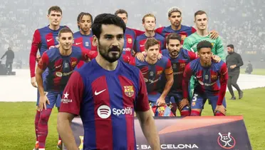 Gündogan en FC Barcelona, jugadores alineados 