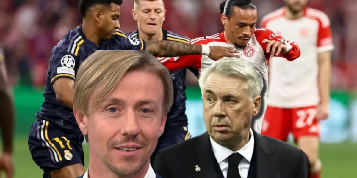 Guti, ex jugador del Real Madrid, y Carlo Ancelotti