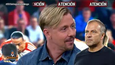 Guti y Hansi Flick, entrenador del FC Barcelona