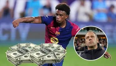 Hansi Flick - Alejandro Balde (Foto: X)