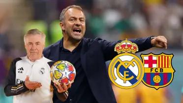 Hansi Flick - Carlo Ancelotti (Foto: FC Barcelona)