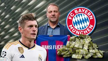 Hansi Flick, entrenador del FC Barcelona, y Toni Kroos