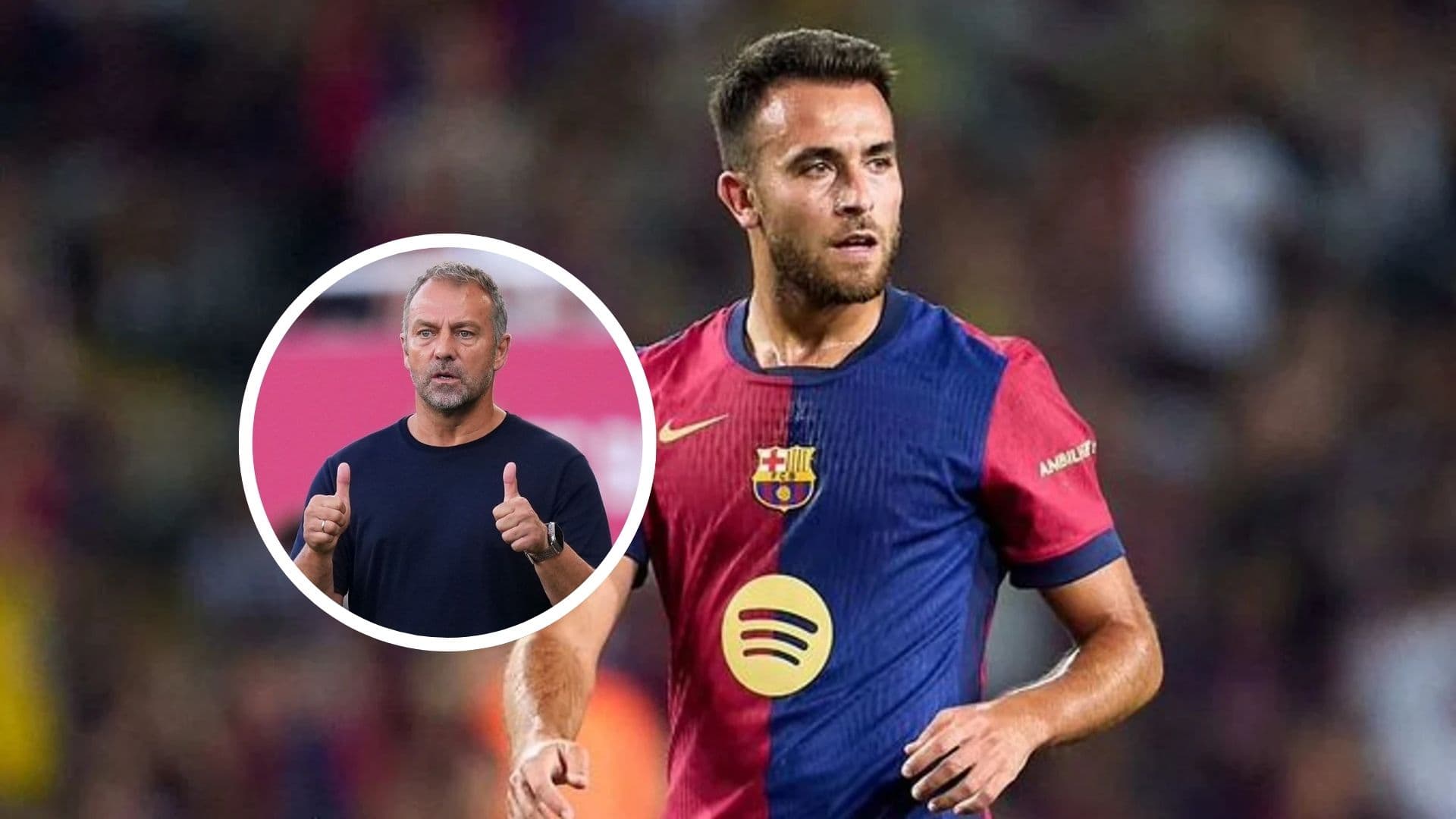 Hansi Flick - Eric García (Foto: X del FC Barcelona)