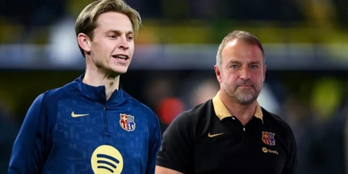 Hansi Flick - Frenkie De Jong (Foto: X)