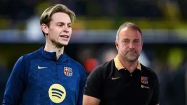 Hansi Flick - Frenkie De Jong (Foto: X)