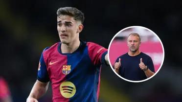 Hansi Flick - Gavi (Foto: X del FC Barcelona)