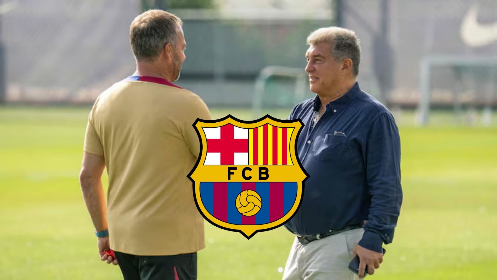 Hansi Flick - Joan Laporta (Foto: FC Barcelona)