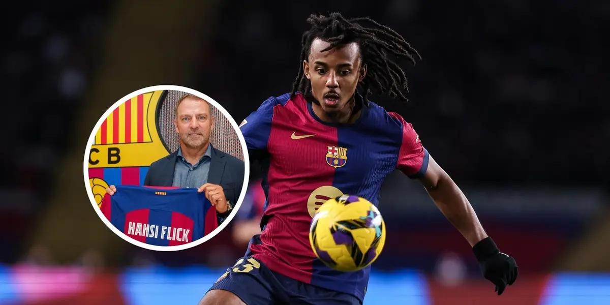 Hansi Flick - Jules Koundé (Foto: X del FC Barcelona)