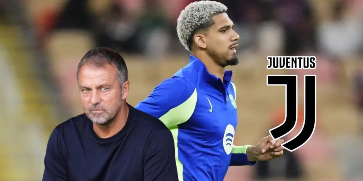 Hansi Flick - Ronald Araujo (Foto: X)