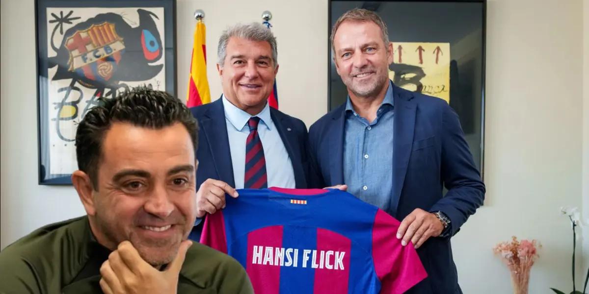 Hansi Flick - Xavi Hernández (Foto: FC Barcelona)