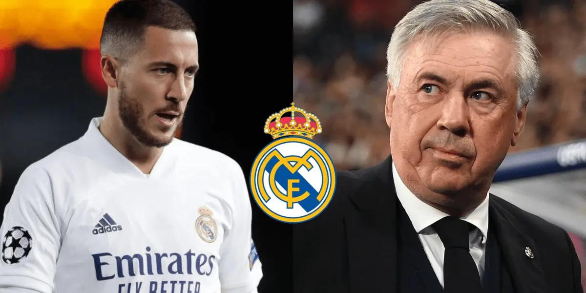 Hazard se habría retirado muy molesto con Ancelotti al concluir el partido contra el Shakhtar Donetsk