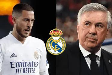 Hazard se habría retirado muy molesto con Ancelotti al concluir el partido contra el Shakhtar Donetsk