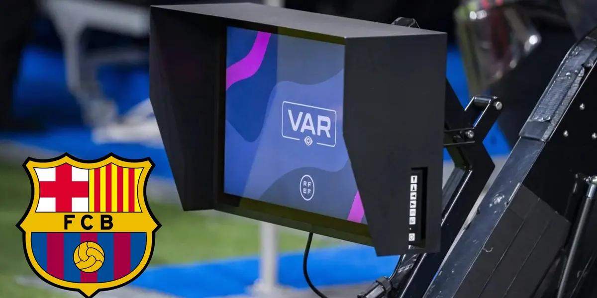 Hector Fort agarró a Pathe Ciss pero el árbitro no señaló la pena máxima contra el FC Barcelona