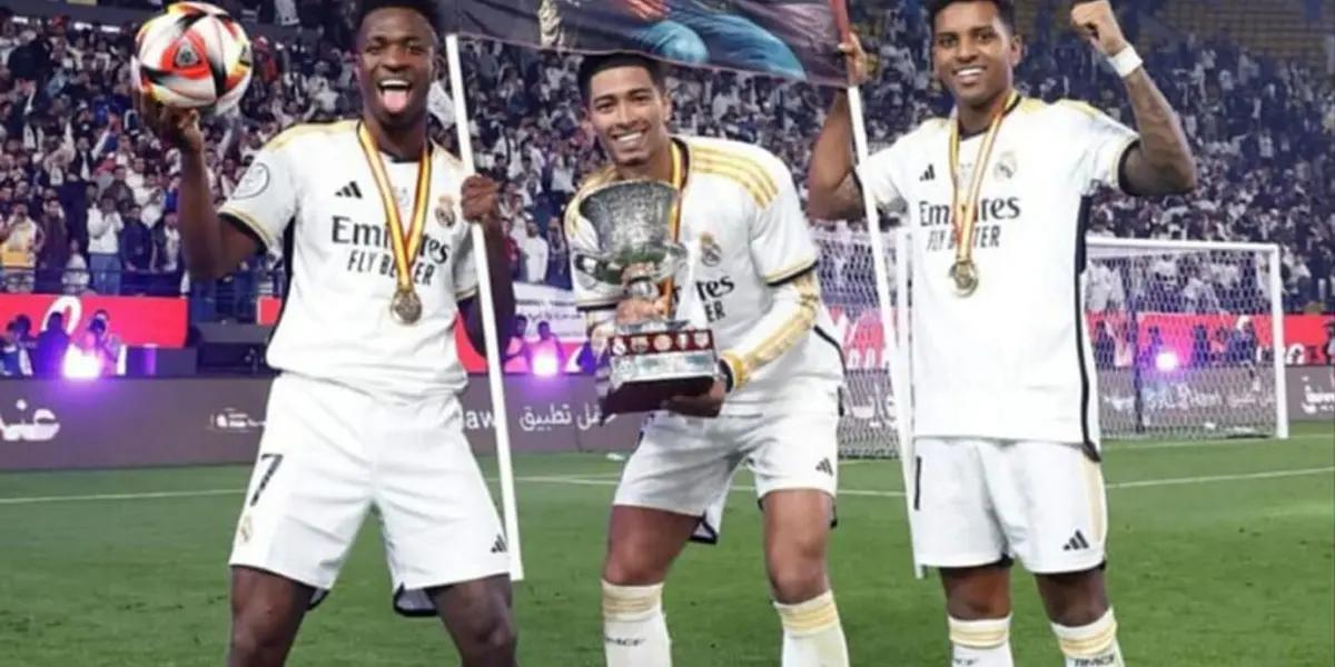 Humilló a Barça, ganó su 1er trofeo con el Madrid y este mensaje dejó Bellingham