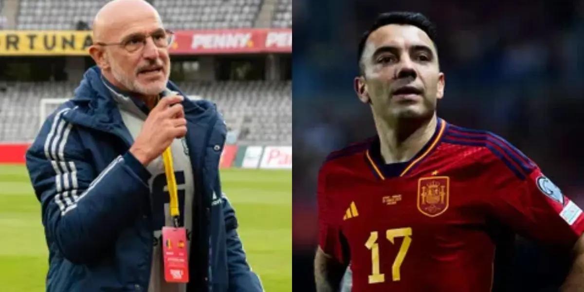 Iago Aspas no dejó las mejores sensaciones en la Selección Española, pero Luis De la Fuente, lo tuvo de titular