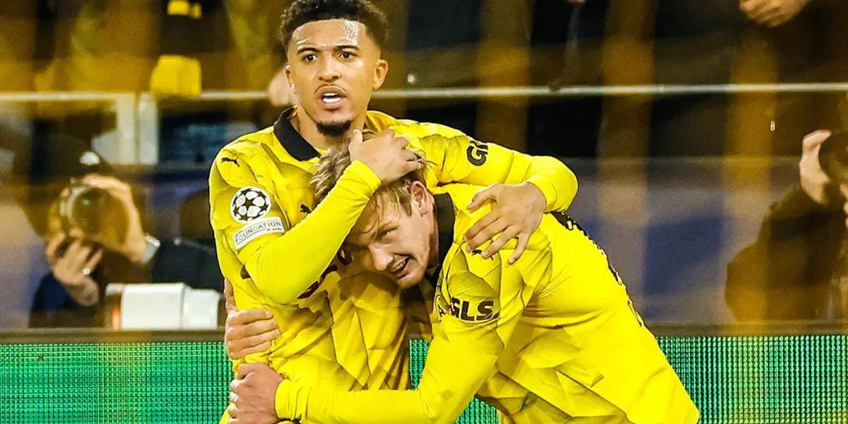 Ian Maatsen marca el 2-0 para el Borussia Dortmund en el duelo ante Atlético Madrid por Champions League