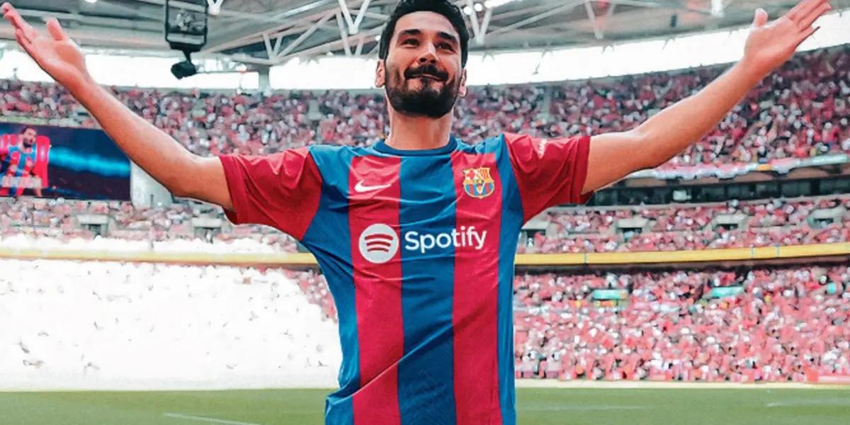 Ilkay Gündogan aprovechó con una avidada para adelanter a FC Barcelona en el marcador sobre Real Madrid