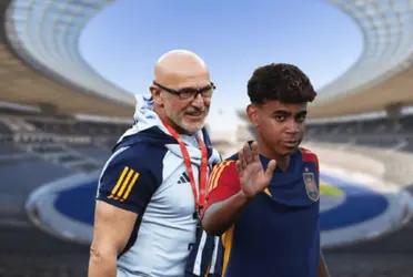 Importante declaración del seleccionador español de cara al futuro de la joya del FC Barcelona