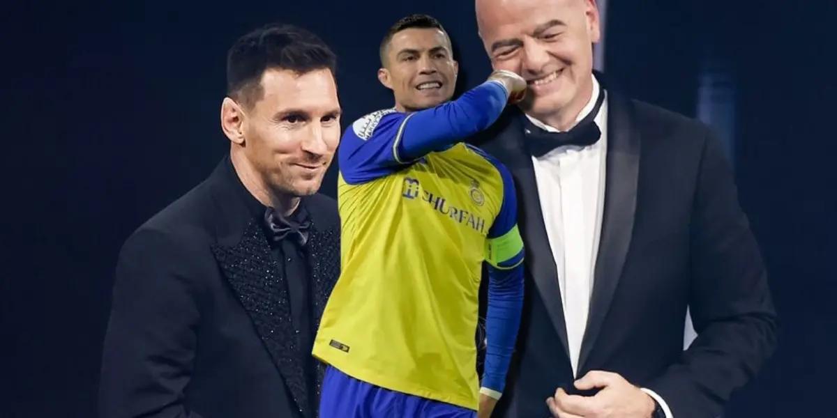 Infantino ha dado muestras que Lionel Messi es su jugador favorito, mientras por Cristiano Ronaldo no ha hecho nada