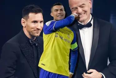 Infantino ha dado muestras que Lionel Messi es su jugador favorito, mientras por Cristiano Ronaldo no ha hecho nada