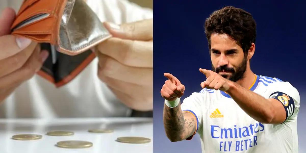 Isco Alarcón ahora no tiene equipo y mira el nuevo equipo, luego de valer 90 millones en el Real Madrid