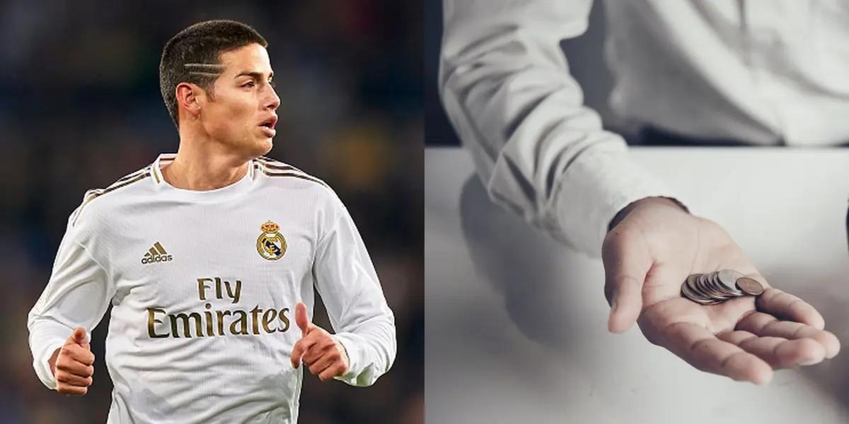 James Rodríguez fue una de las máximas apuestas del Real Madrid pero se fue por la puerta de atrás y ahora tiene un llamativo trabajo