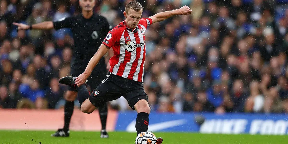 James Ward-Prows, el medio del Southampton ha anotado 12 goles de libre directo en su carrera en la Liga inglesa. el "mejor lanzador de faltas" según Guardiola, va por los 18 por el ex del United y del Real Madrid.
