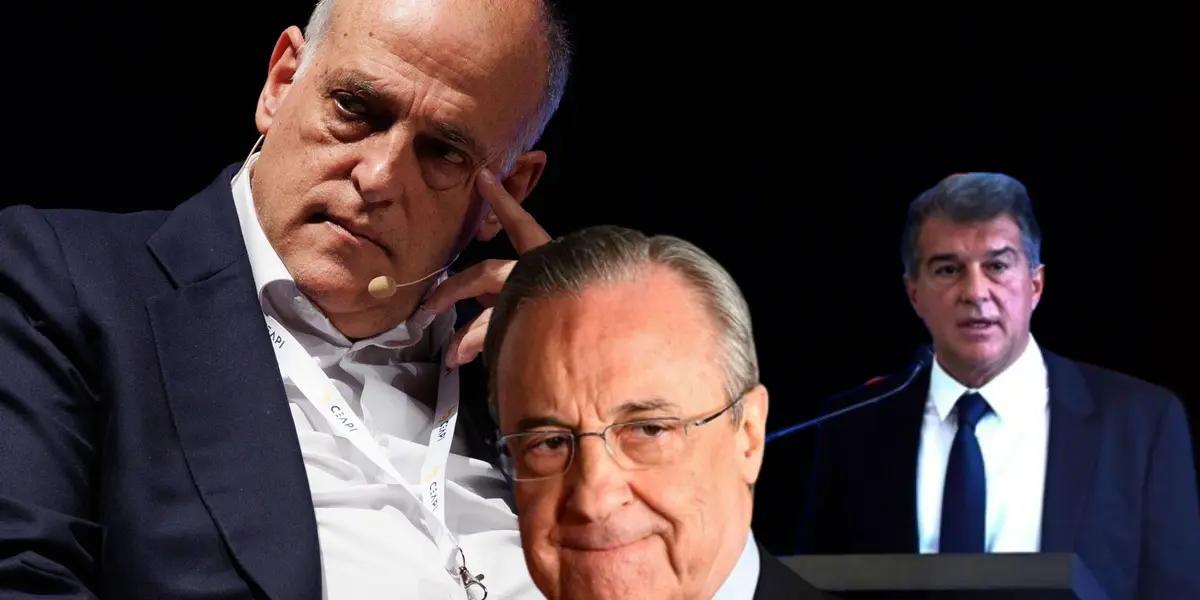 Javier Tebas aseguró que el fútbol español esta en crisis y aprovechó para opinar de Florentino Pérez y Joan Laporta.
