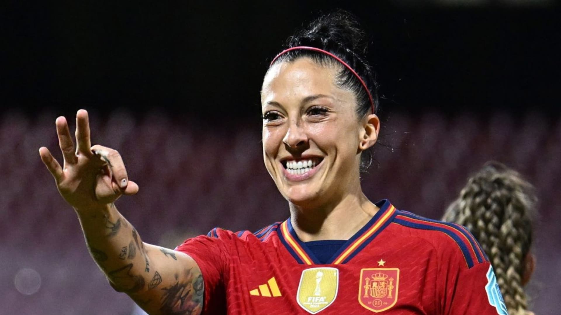 Jennifer Hermoso, jugadora de la selección española
