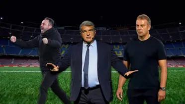 Joan Laporta debe decidir entre De Zerbi, Flick y varias figuras más.