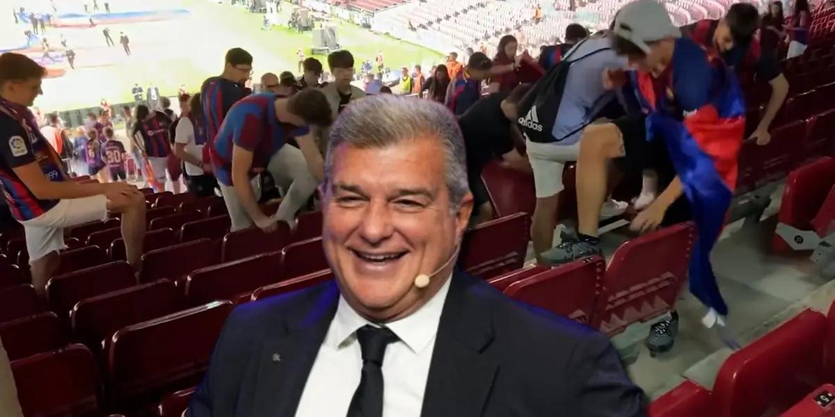 Joan Laporta, presidente del FC Barcelona