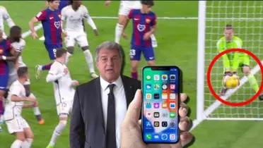 Joan Laporta, presidente del FC Barcelona, tras el clásico ante Real Madrid