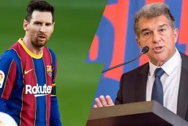Joan Laporta, presidente del FC Barcelona, ya se vio con Lionel Messi ahora que sueñan con su regreso al FC Barcelona pero es casi imposible