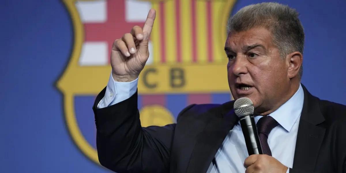 Joan Laporta se ha dirigido esta mañana a los medios de comunicación para hablar sobre el caso Dani Olmo