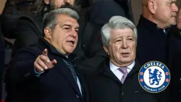 Joan Laporta y Enrique Cerezo