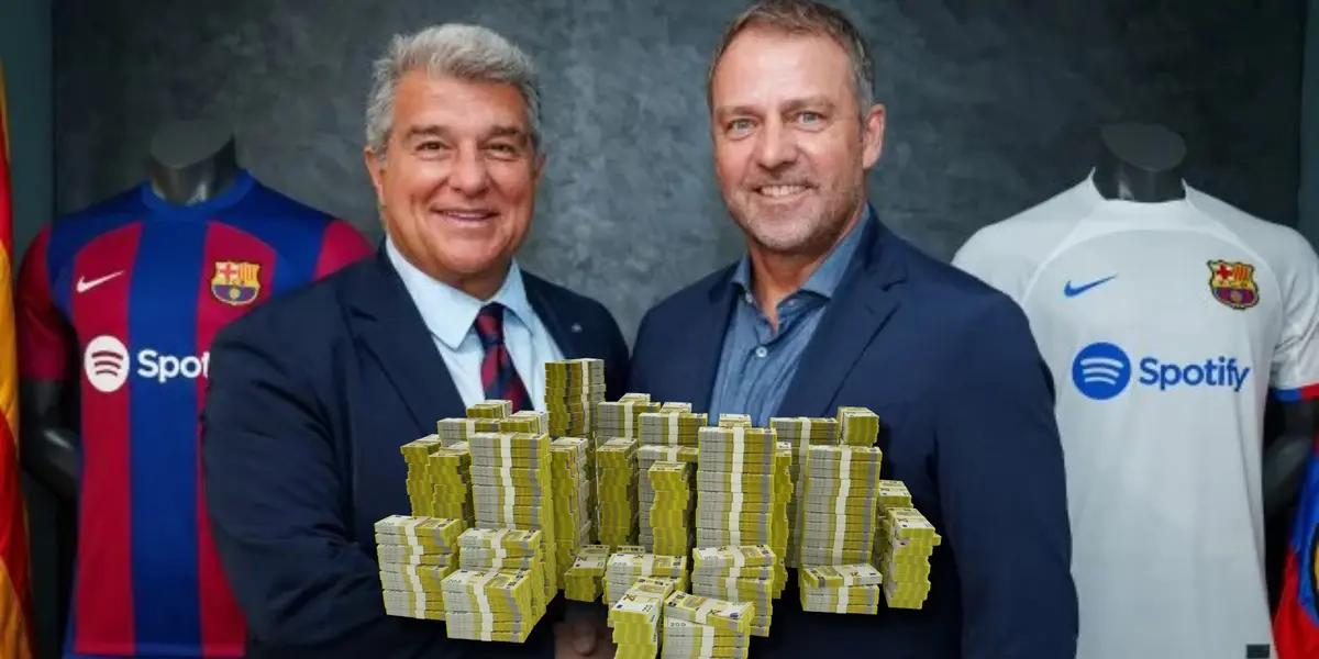 Joan Laporta y Hansi Flick / Foto: FC Barcelona