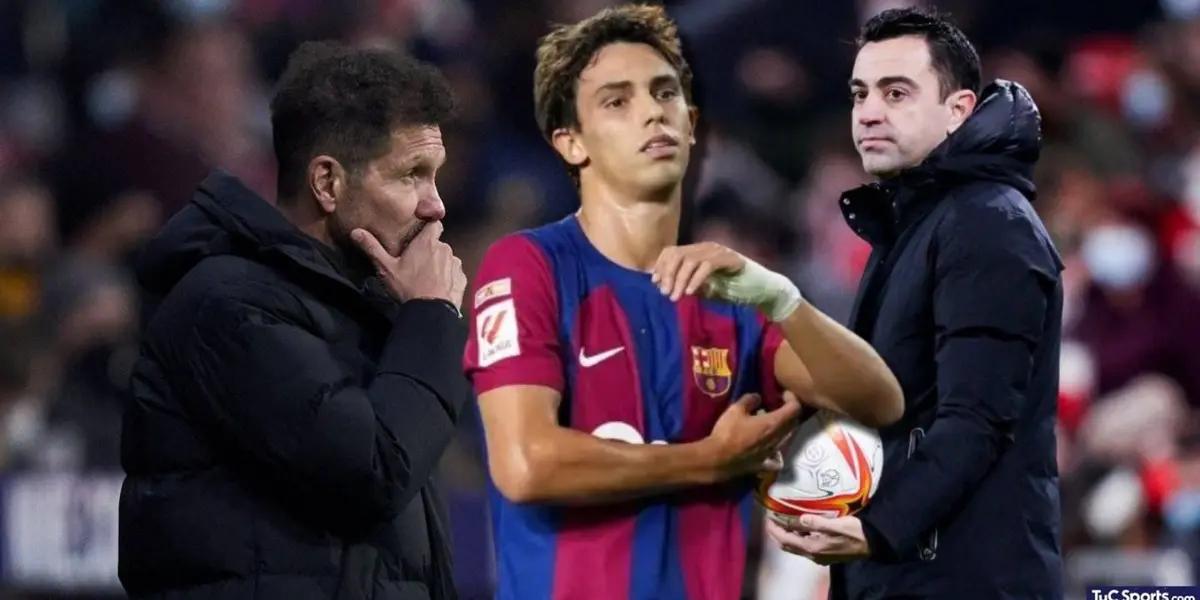 Joao Félix anotó para el FC Barcelona y dio la victoria sobre el Atlético de Madrid, donde está Simeone con quien no se lleva