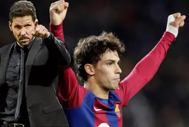 Joao Félix anotó el tanto de la victoria para el FC Barcelona sobre Atleti, pero Simeone no le perdió de vista en el partido