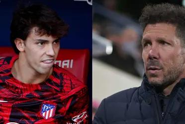 Joao Félix debe volver a Atlético de Madrid y Diego Simeone le dio una nueva chance a un futuro que no tiene rumbo definido