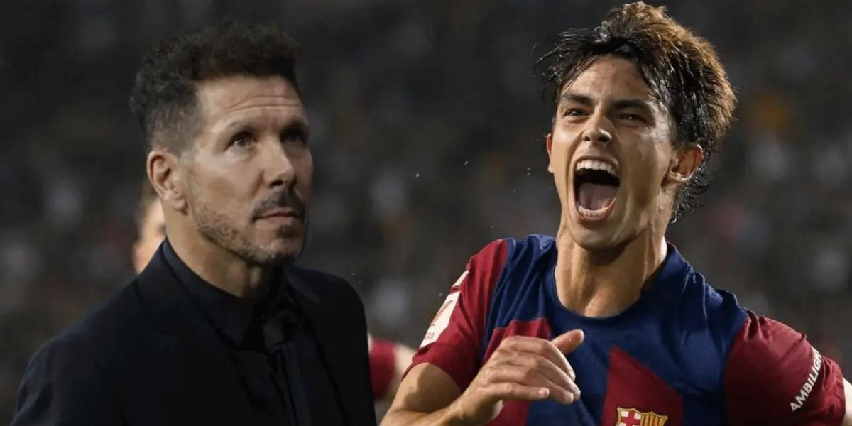 Joao Félix hizo un golazo para el FC Barcelona que dejó esta secuencia en el rostro de Diego Simeone