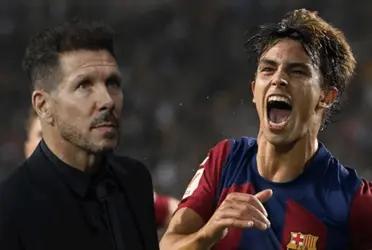 Joao Félix hizo un golazo para el FC Barcelona que dejó esta secuencia en el rostro de Diego Simeone