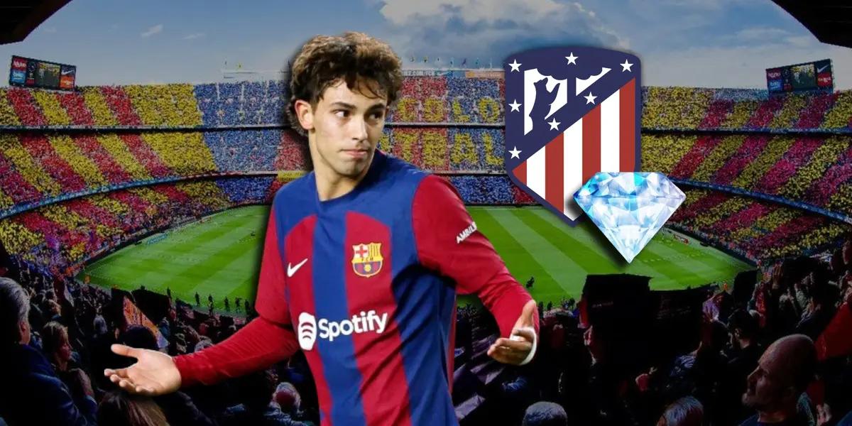 Joao Félix vistiendo los colores del FC Barcelona.