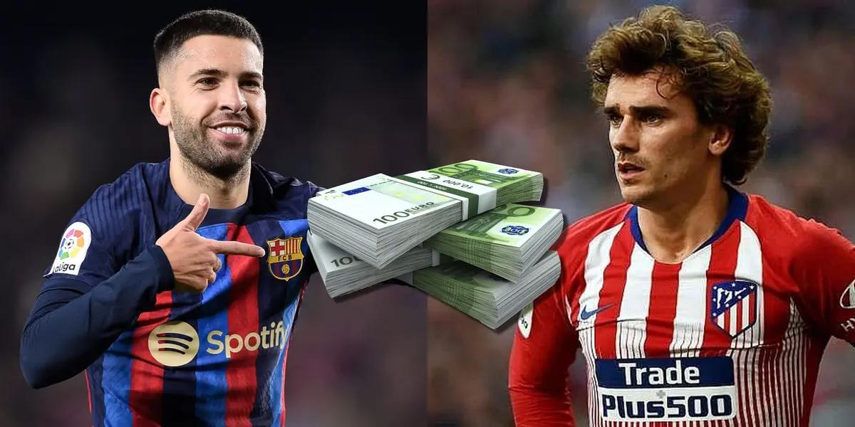 Jordi Alba anunció que no seguirá en el FC Barcelona y podría llegar al Atlético de Madrid a cambio de esta cifra