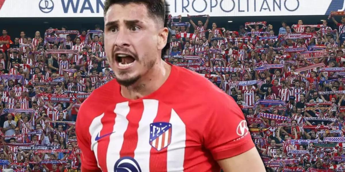 José María Giménez con la camiseta del Atlético de Madrid