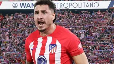 José María Giménez con la camiseta del Atlético de Madrid