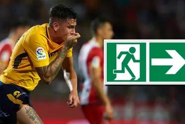 Jose María Giménez podría salir del club y tuvo esta actitud tras el empate con Real Sociedad