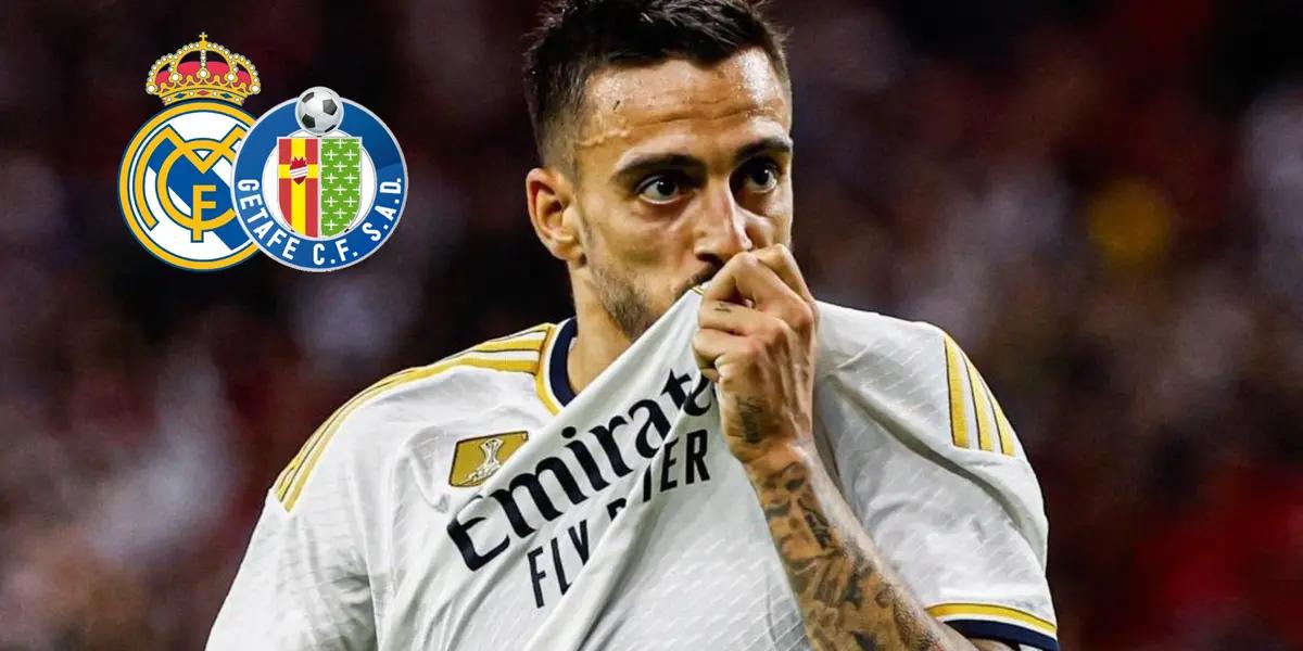 Joselu celebrando el gol