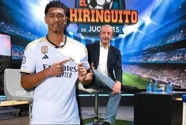 Josep Pedrerol en plena transmisión le lanzó una extensiva disculpa al jugador del Real Madrid, Jude Bellingham